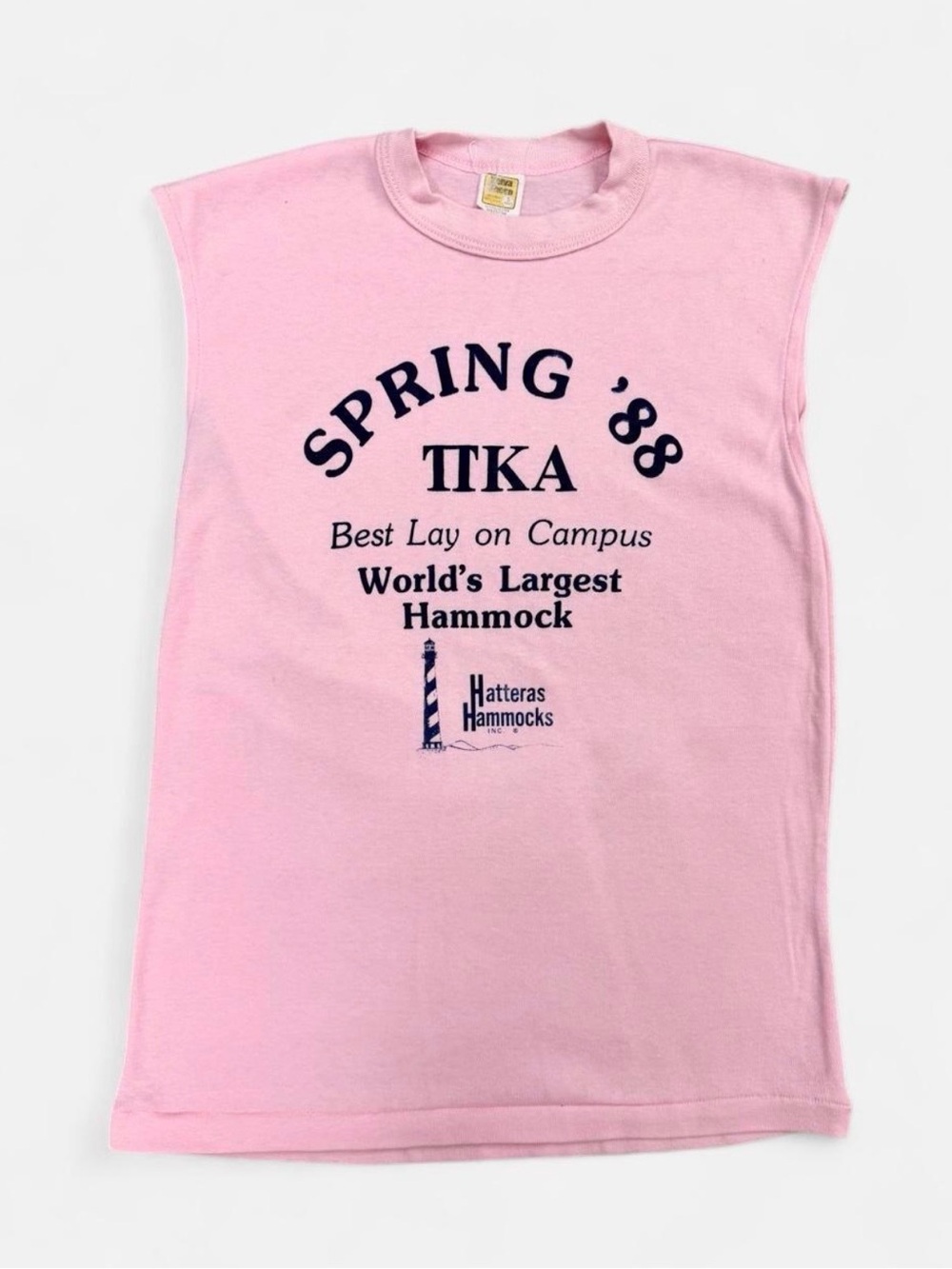 SPRING '88 PIKE Pink Graphic Muscle Tee